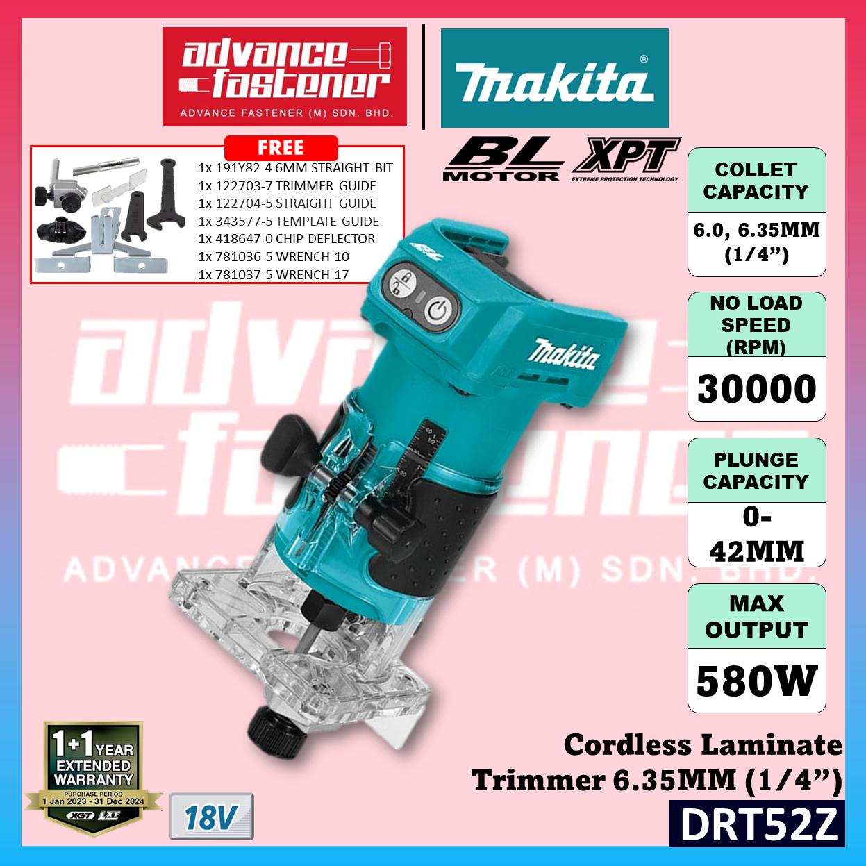 **LIMITED OFFER** Makita 18V Cordless Combo Set ( DJV182 18V Cordless Jig Saw + DRT52 18V Cordless Laminate Trimmer / Router )