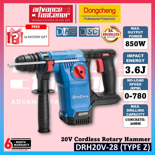 DONG CHENG DRH20V-28 20V Cordless Rotary Hammer 28MM ( TYPE R2K / Z )