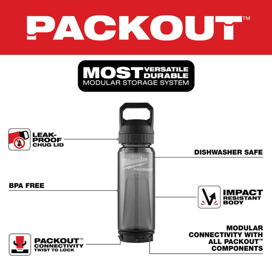 Milwaukee 48-22-8371B PACKOUT Bottle with Chug Lid 25oz