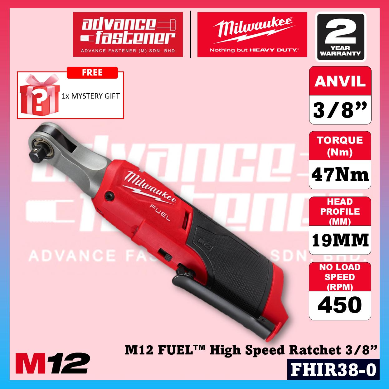 Milwaukee FHIR38-0 M12 FUEL High Speed Ratchet Wrench 3/8" 47Nm