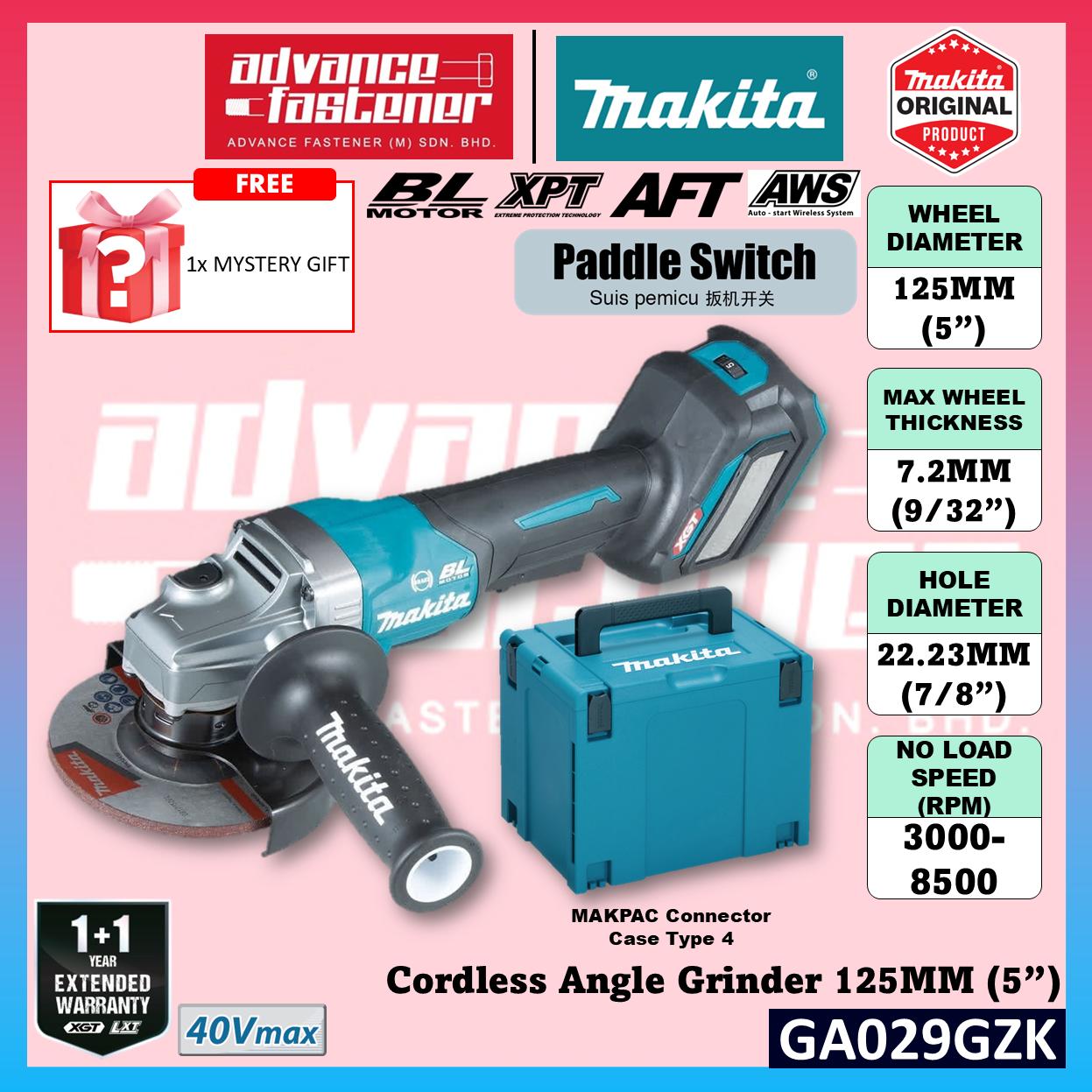 MAKITA GA029GZK 40V Cordless Angle Grinder 125MM ( 5" ) ( Paddle Switch )