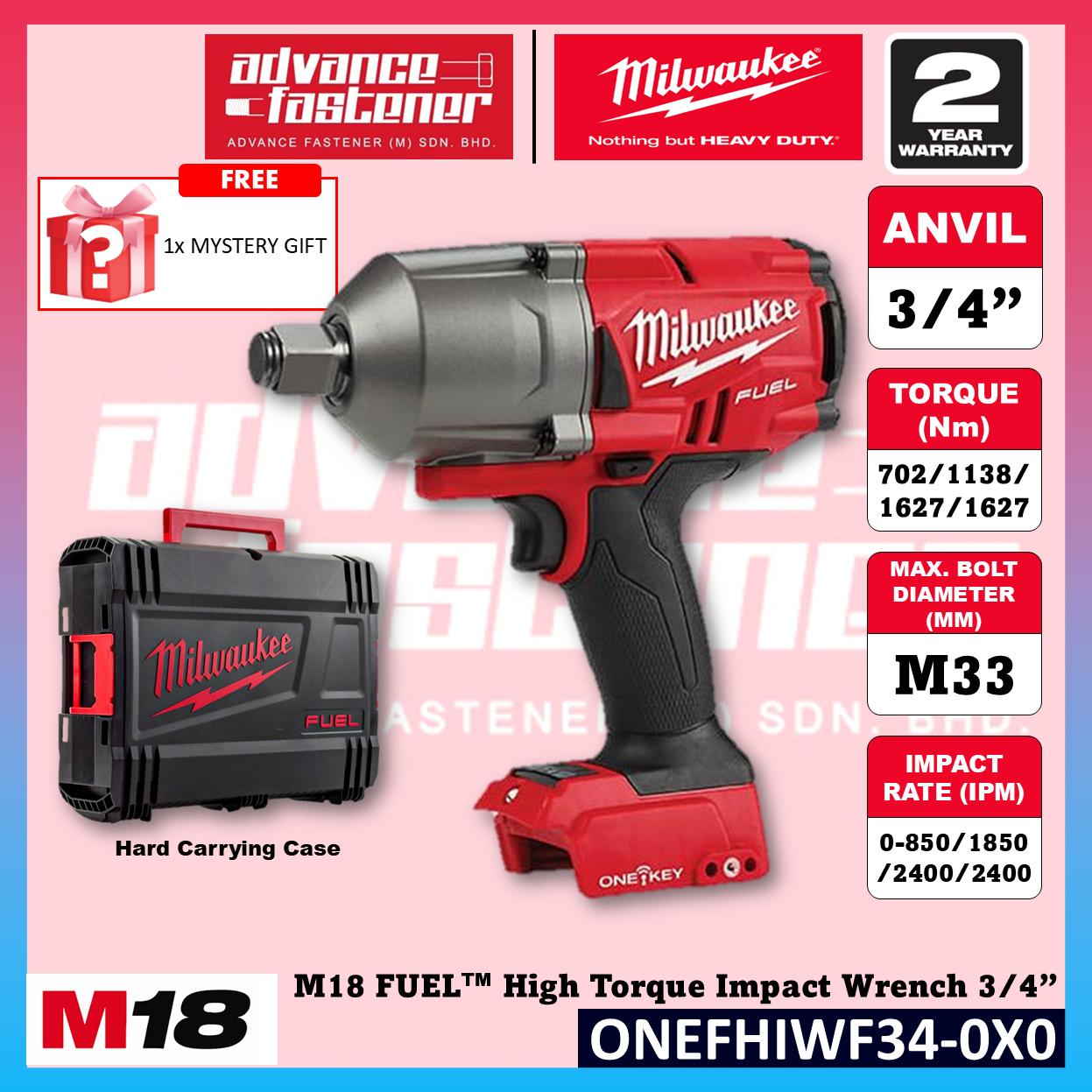 Milwaukee ONEFHIWF34-502X / ONEFHIWF34-0X0 M18 FUEL High Torque Impact Wrench 3/4"