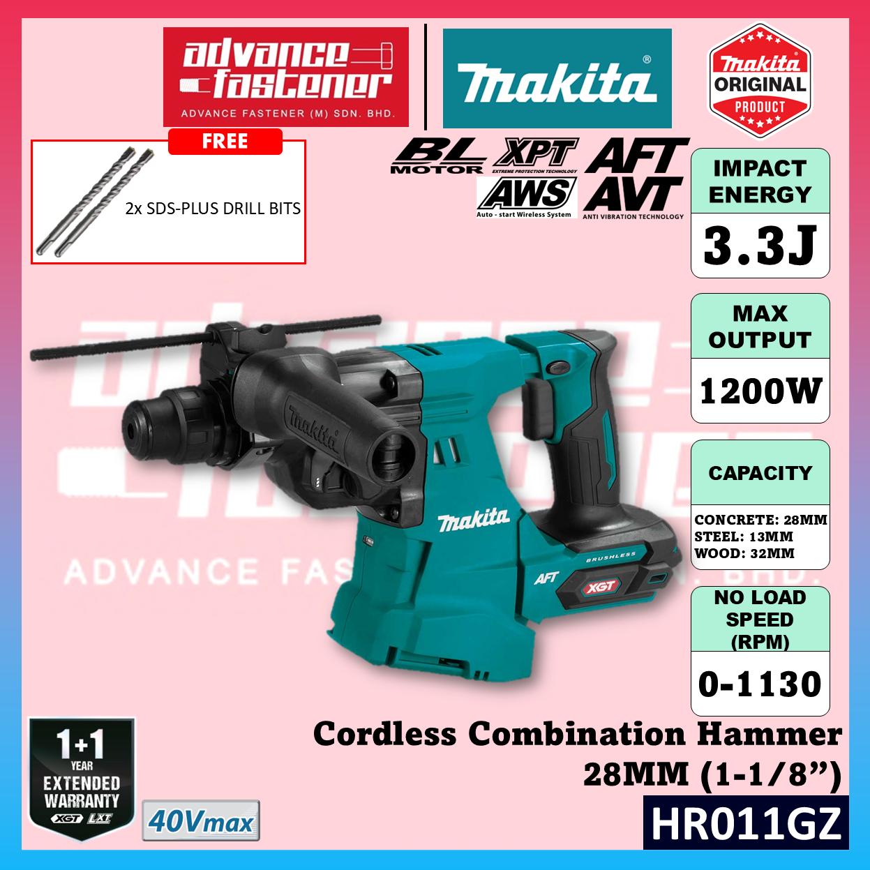 MAKITA HR011GM202 / HR011GZ 40Vmax Cordless 3-Modes Combination Hammer 28MM (1-1/8")