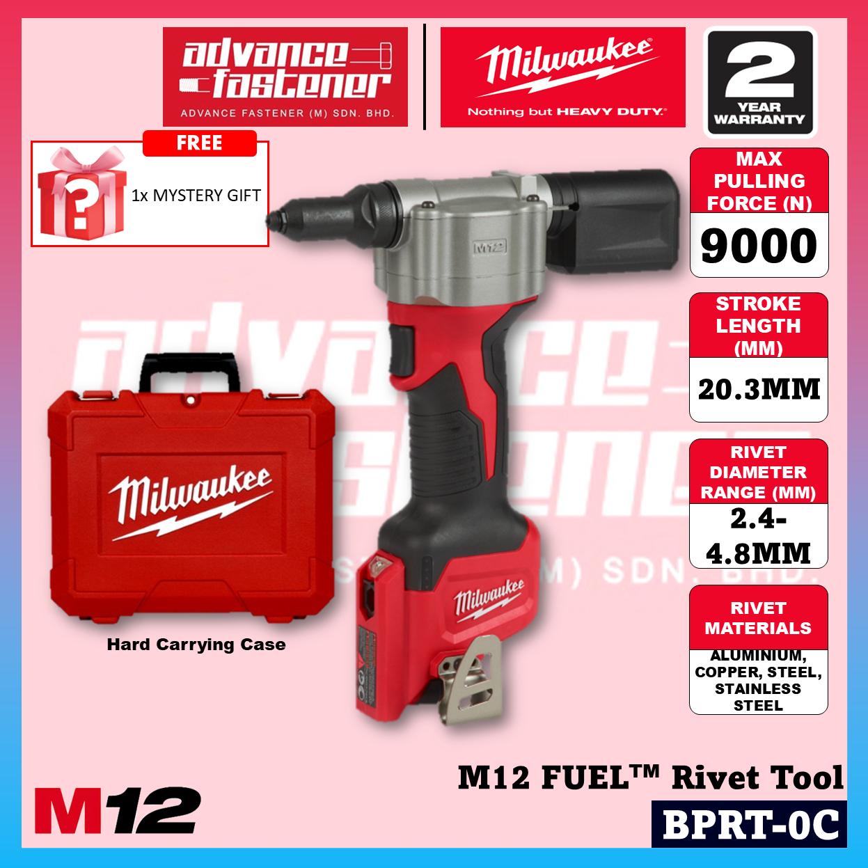 Ready Stock | Original Milwaukee BPRT-201C / BPRT-0C M12 Rivet Tool