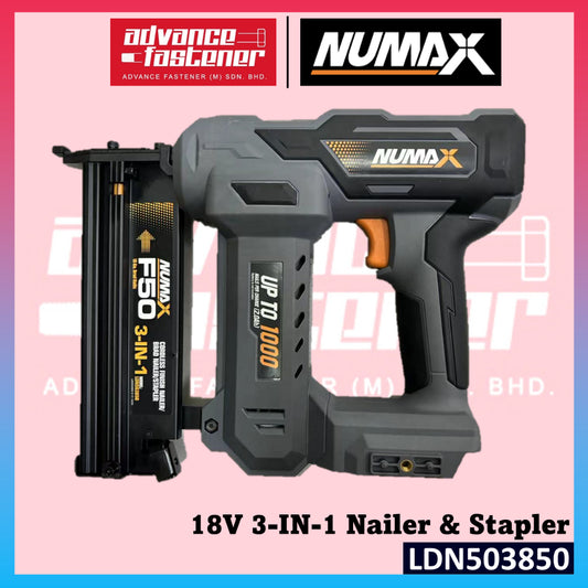 NUMAX 18V 3-IN-1 Nailer & Stapler