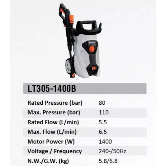 Lutian LT305-1400B High Pressure Washer 1400W