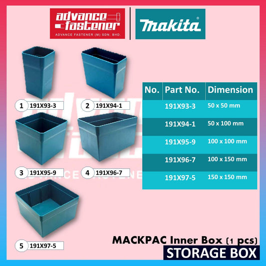 MAKITA Accessories 191X80-2 Organizer Box ( Set ) / Inner Box ( 1 pcs )
