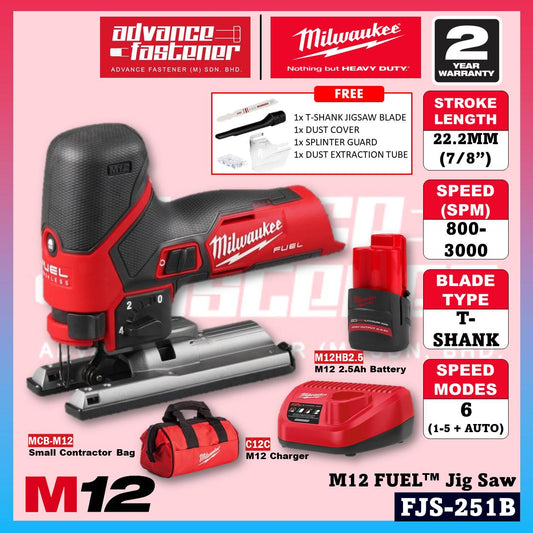 Milwaukee FJS-251B / FJS-0 M12 FUEL Jig Saw