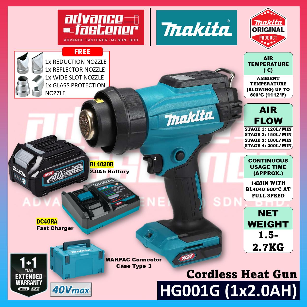 MAKITA HG001GZ02 40Vmax Cordless Heat Gun 600°C