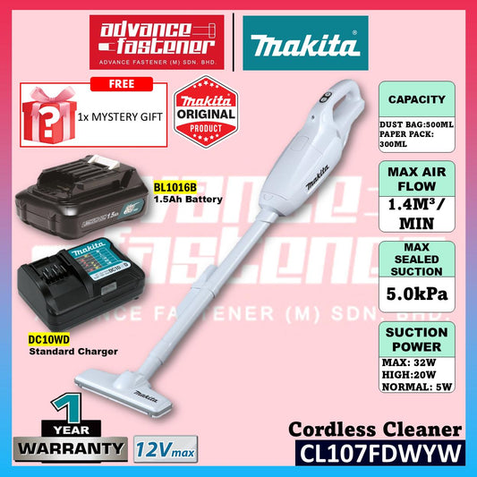 **Special Offer** MAKITA CL107FDWYW / CL107FDZW 12Vmax Cordless Vacuum Cleaner ( CL107 )