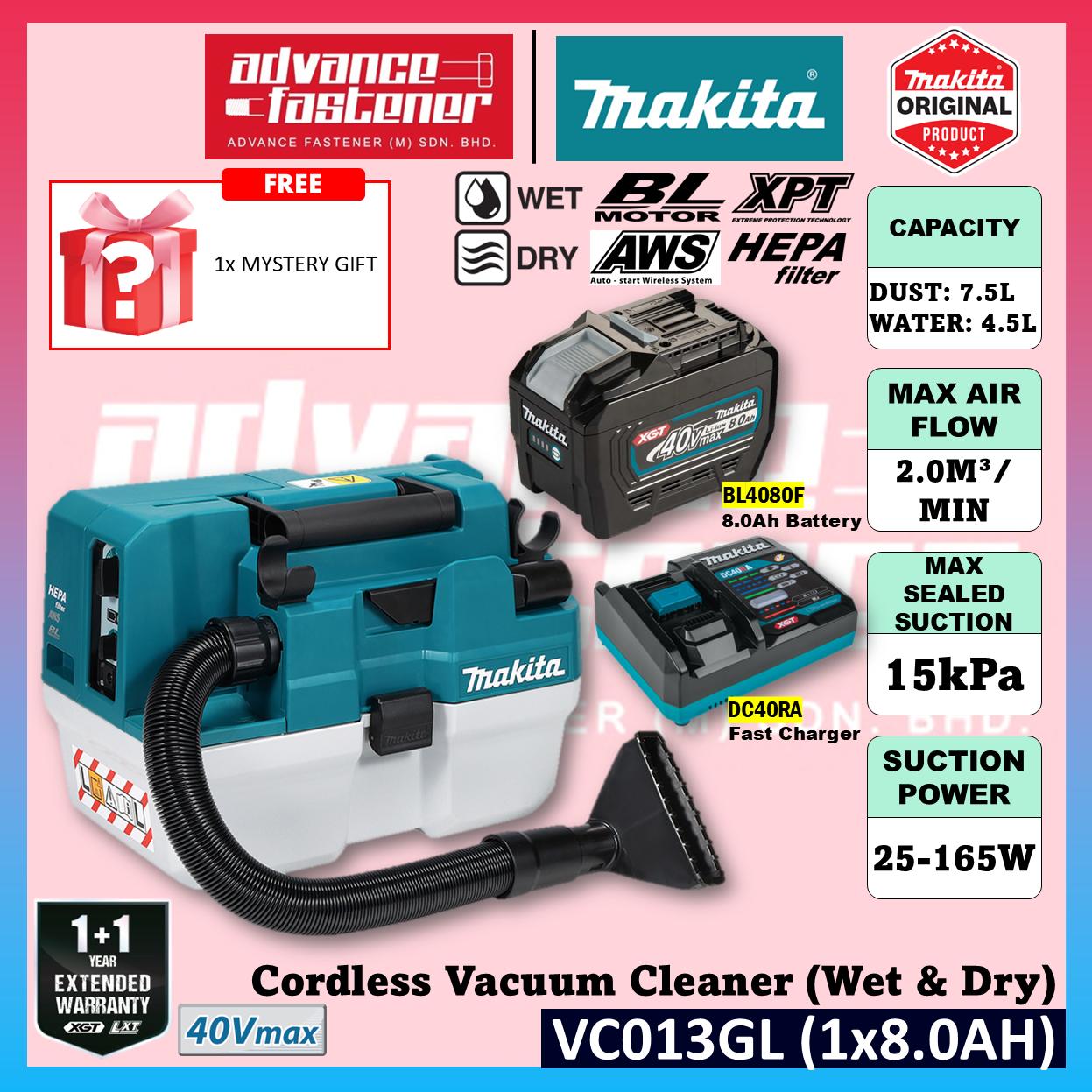 Makita VC013GL / VC013GLZ 40Vmax Cordless Vacuum Cleaner ( Wet & Dry )