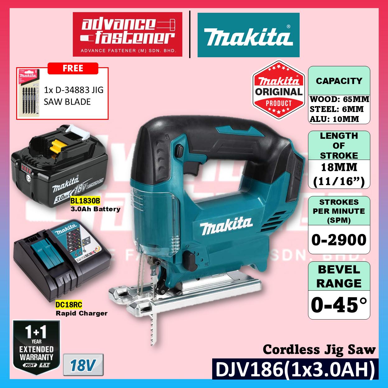 Makita DJV186 / DJV186Z 18V Cordless Jig Saw
