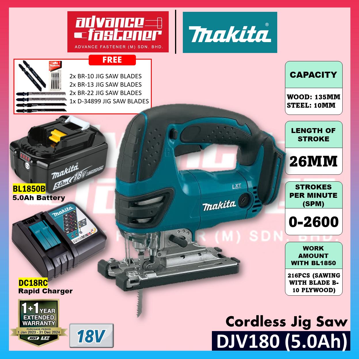 Makita DJV180RFE / DJV180Z 18V Cordless Jig Saw