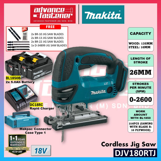 Makita DJV180RFE / DJV180Z 18V Cordless Jig Saw