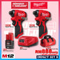 Milwaukee M12 ULTRA GO Brushless Combo Set / BLPDRC M12 Subcompact Brushless Percussion Drill / BLIDRC M12 Subcompact Brushless Impact Driver