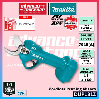 Makita DUP181 / DUP181Z 18V Cordless Pruning Shears (Brushless)