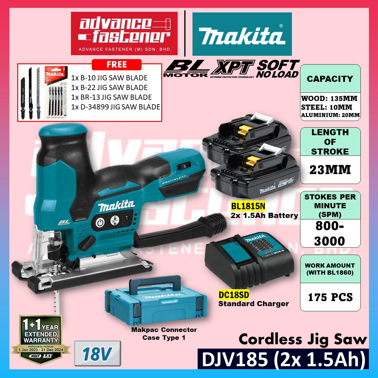 Makita DJV185 / DJV185Z 18V Cordless Jig Saw