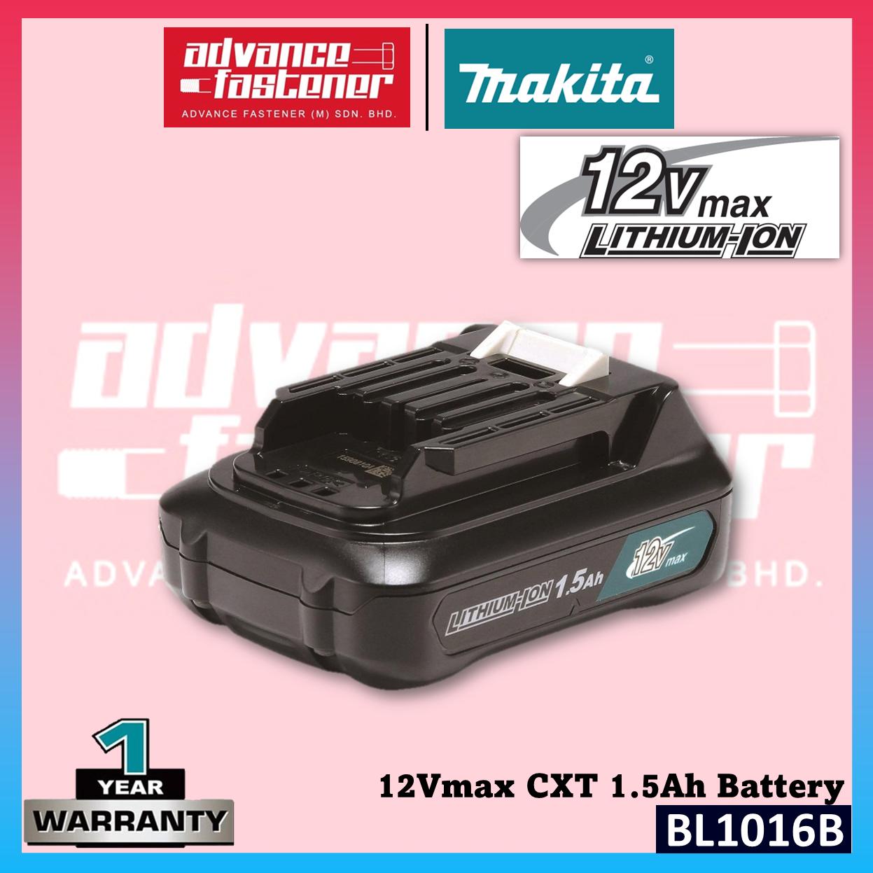 MAKITA 12V 12Vmax CXT BL1016B 1.5Ah LITHIUM-ION Cordless Battery & DC10WD Standard Charger