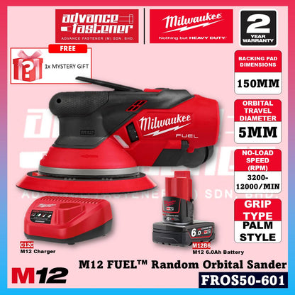 Milwaukee FROS50-401 / FROS50-0 M12 FUEL Random Orbital Sander 5MM