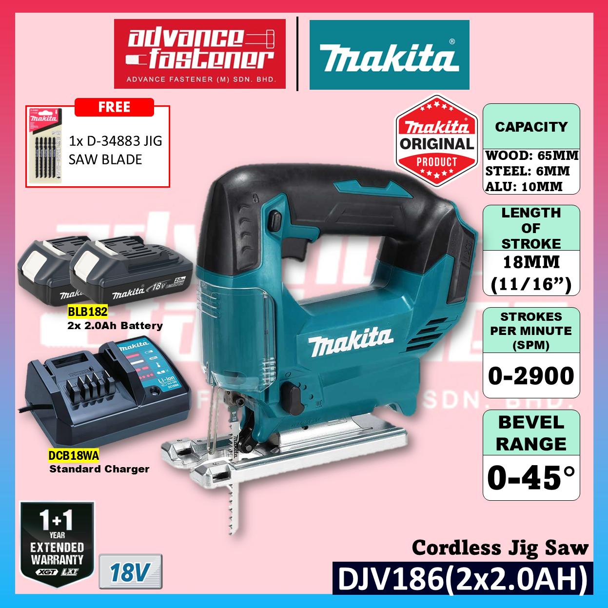 Makita DJV186 / DJV186Z 18V Cordless Jig Saw