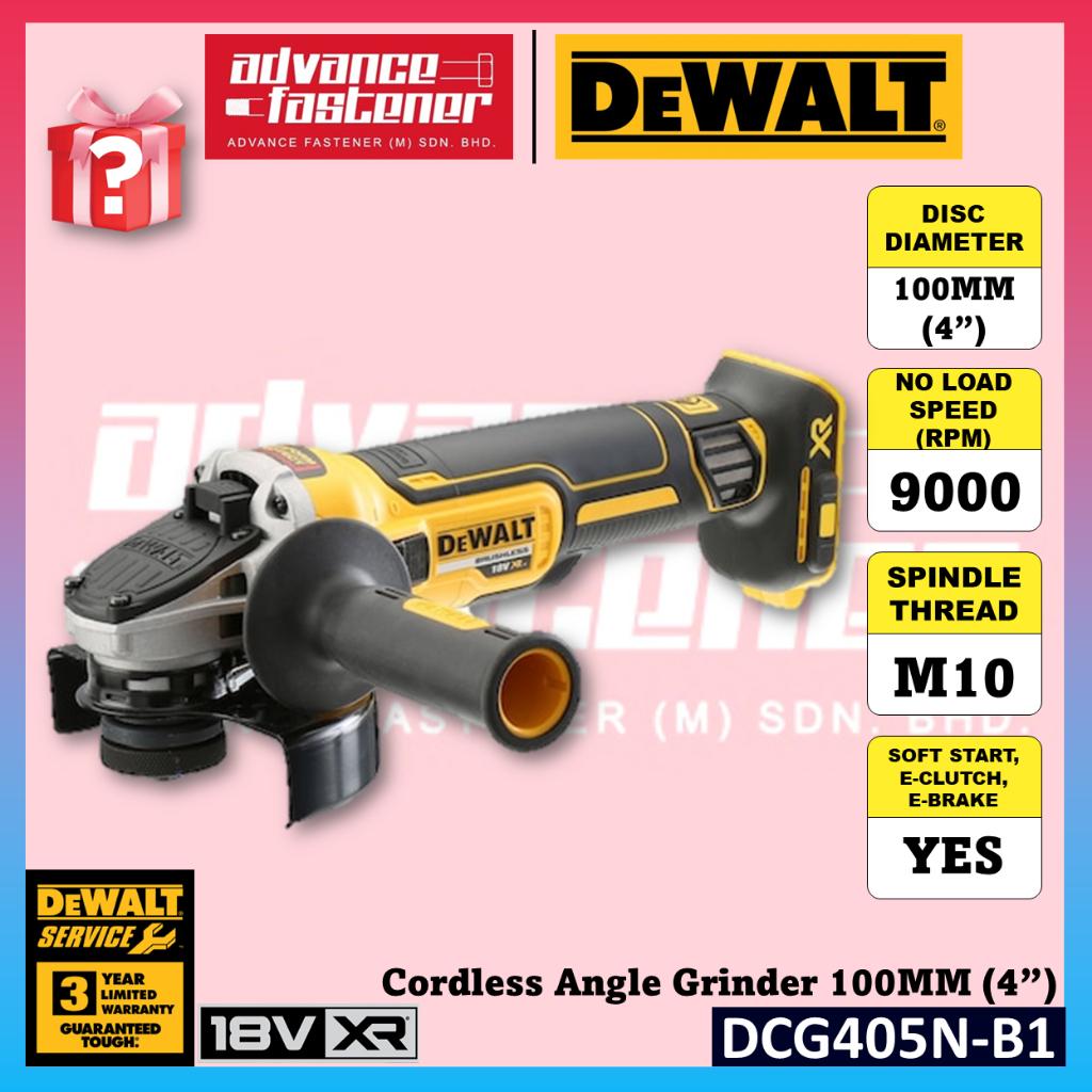 DeWalt DCG405P2-B1 / DCG405N-B1 18V XR Cordless Angle Grinder 100MM (4”)