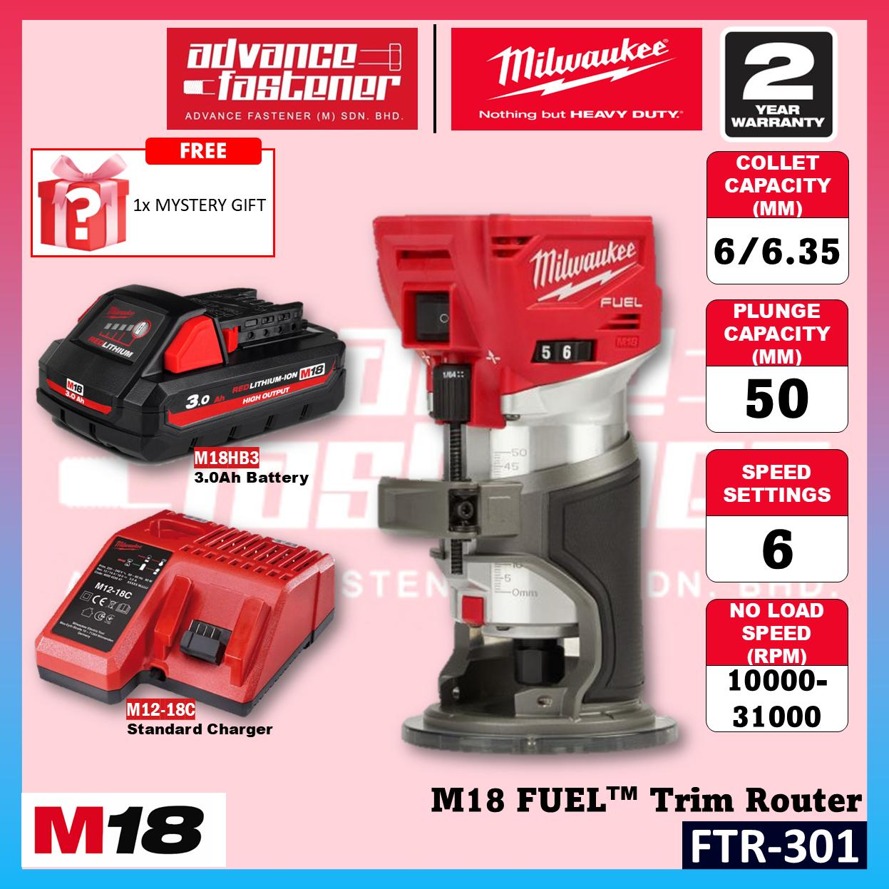 Milwaukee FTR-501 / FTR-0 M18 FUEL Trim Router / Trimmer