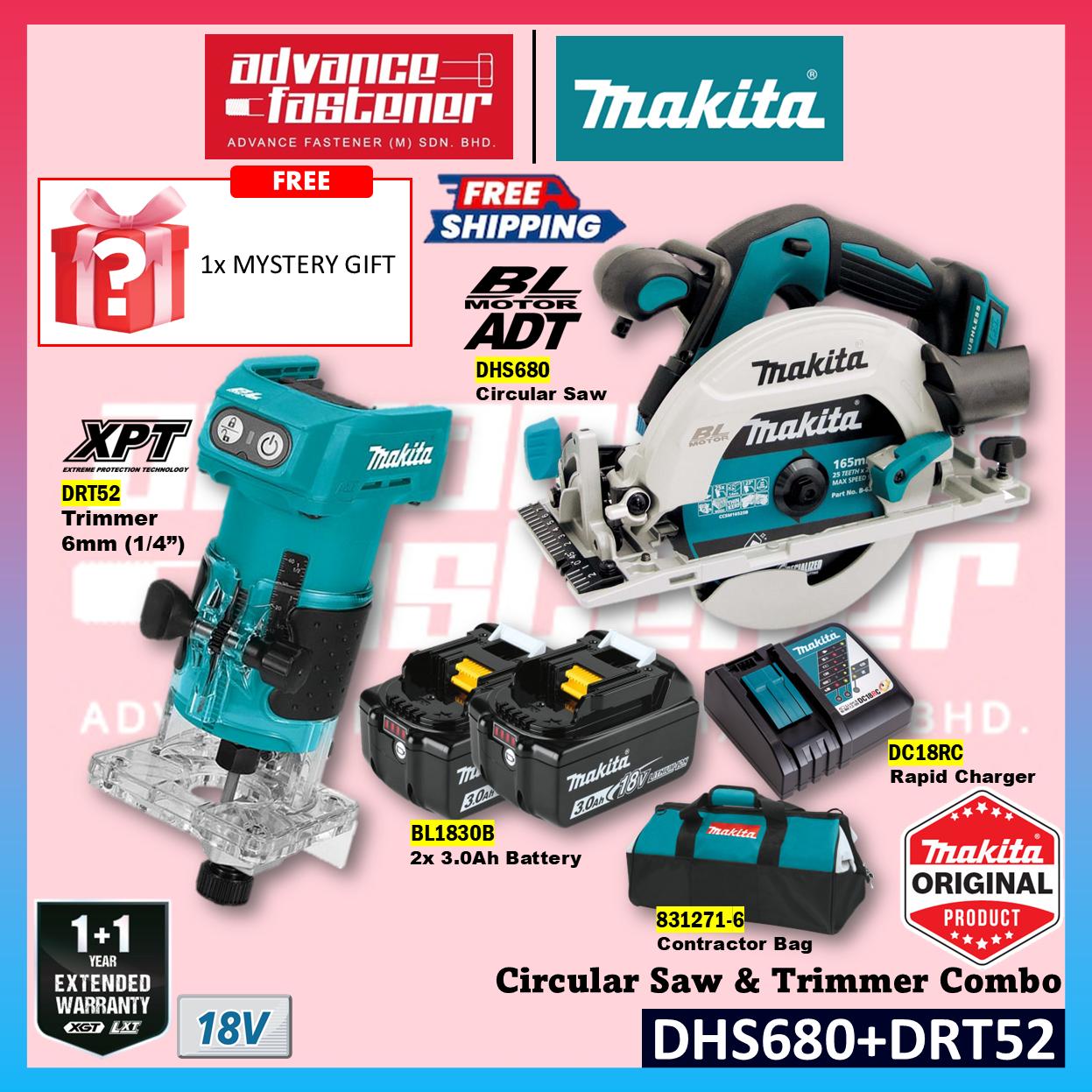 Makita 18V LXT Cordless Combo ( DHS680 Circular Saw / DRT52 Trimmer Router )