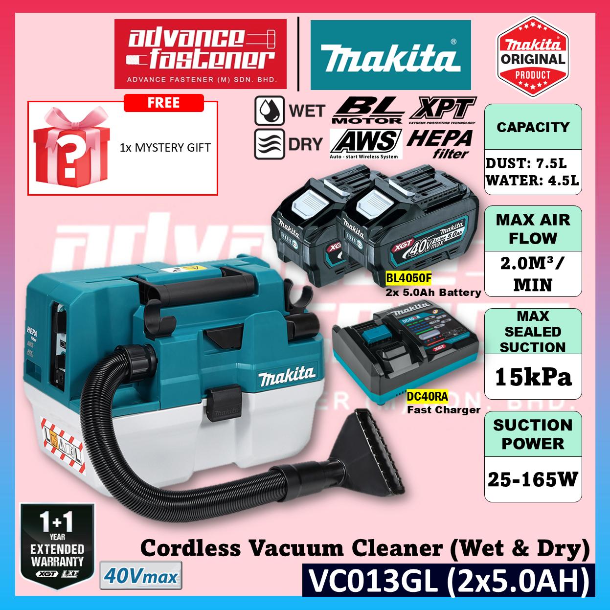 Makita VC013GL / VC013GLZ 40Vmax Cordless Vacuum Cleaner ( Wet & Dry )