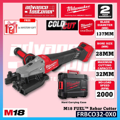 Milwaukee FRBCO32-0X0 M18 FUEL Rebar Cutter ( ONE-KEY ) ( Cold Cut )