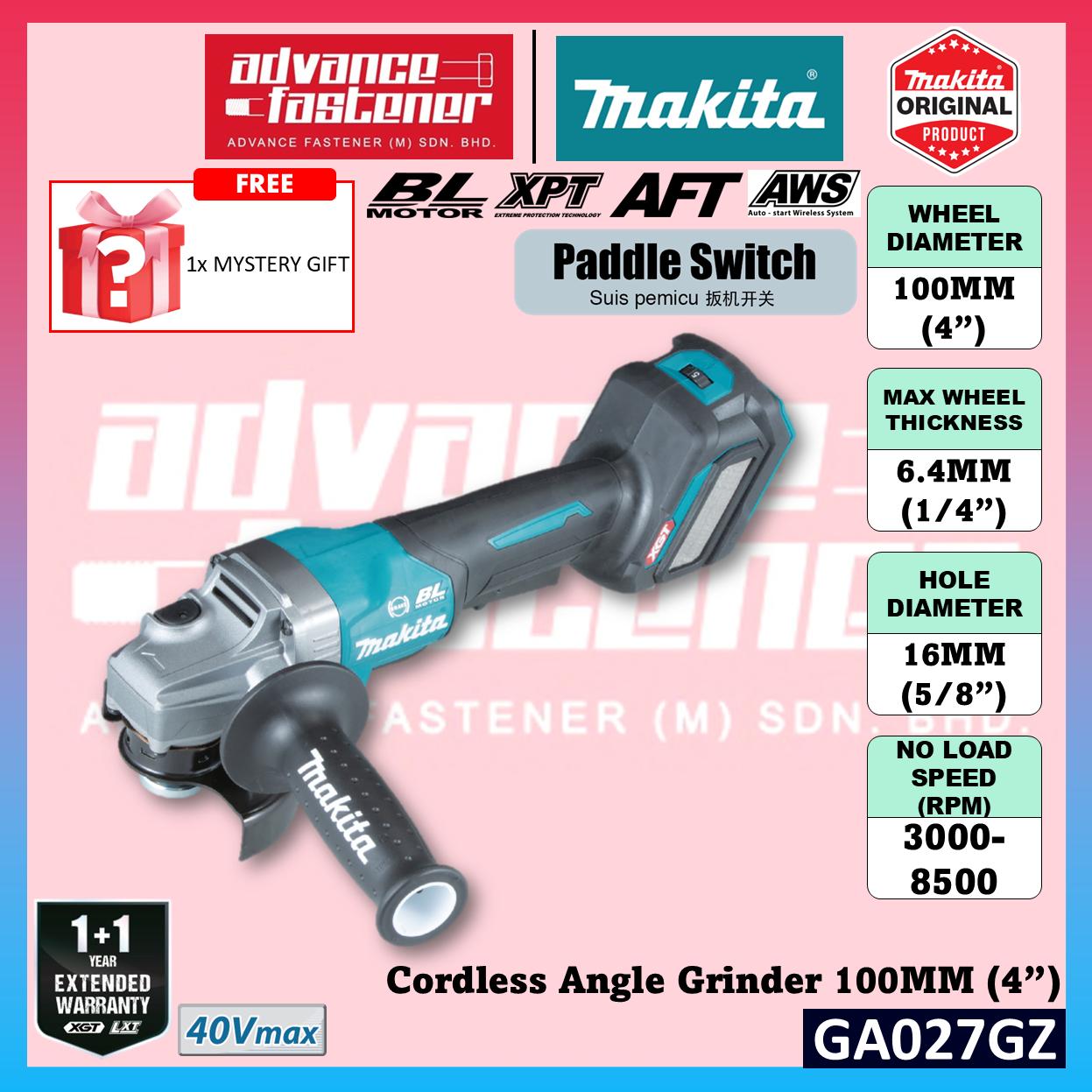 MAKITA GA027GM201 / GA027GZ 40Vmax Cordless Angle Grinder 100MM (4") ( Paddle Switch )