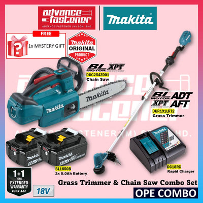 MAKITA DUC254 / DUC254Z001 / DUR191LRT2 18V Cordless Chain Saw 250MM (10") / Grass Trimmer