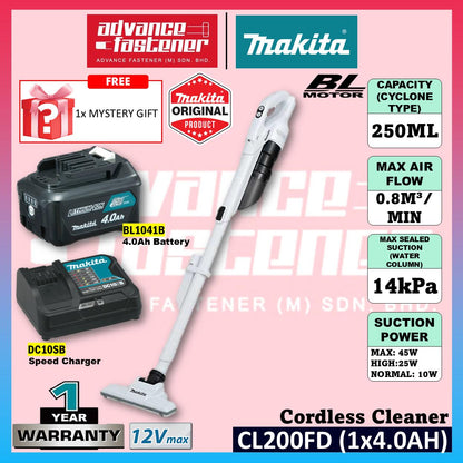 MAKITA CL200FDSA / CL200FDZ 12Vmax Cordless Cleaner
