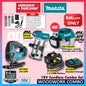 MAKITA 18V LXT Cordless Woodwork Combo ( DJV180Z Cordless Jig Saw + DRT50Z Cordless Trimmer Router + DVC750LZX3 Cordless Portable Vacuum Cleaner Wet & Dry )