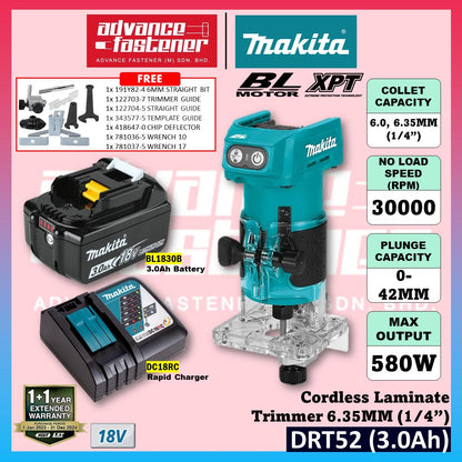 Makita 18V LXT Cordless Combo ( DHS680 Circular Saw / DRT52 Trimmer Router )