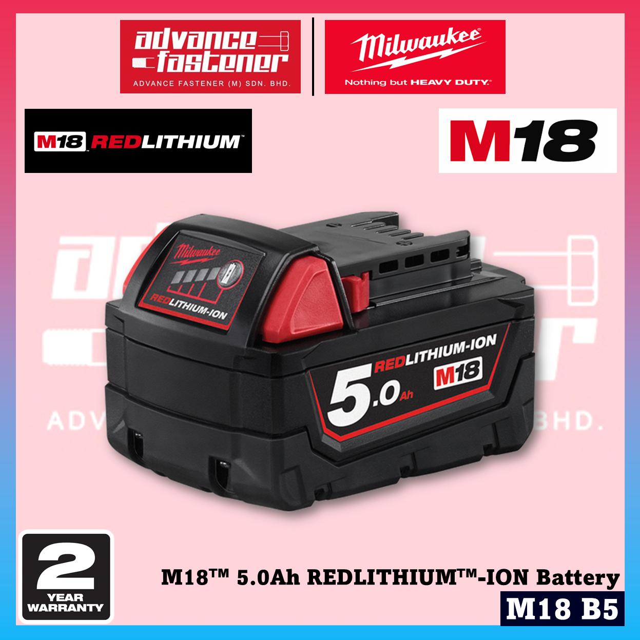 MILWAUKEE M18 Batteries & Charger 3.0Ah 5.0Ah 6.0Ah 8.0Ah 12.0Ah RED-LITHIUM-ION & FORGE Battery