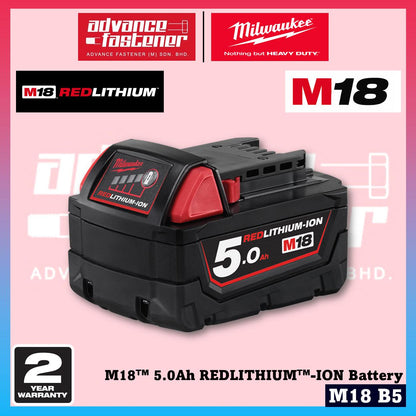 MILWAUKEE M18 Batteries & Charger 3.0Ah 5.0Ah 6.0Ah 8.0Ah 12.0Ah RED-LITHIUM-ION & FORGE Battery