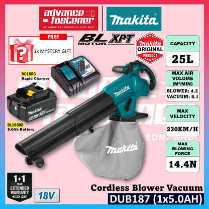 MAKITA DUB187Z / DUB187 18V Cordless Blower Vacuum