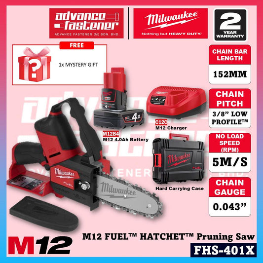 Milwaukee FHS-601X / FHS-401X / FHS-0X M12 FUEL HATCHET Pruning Saw