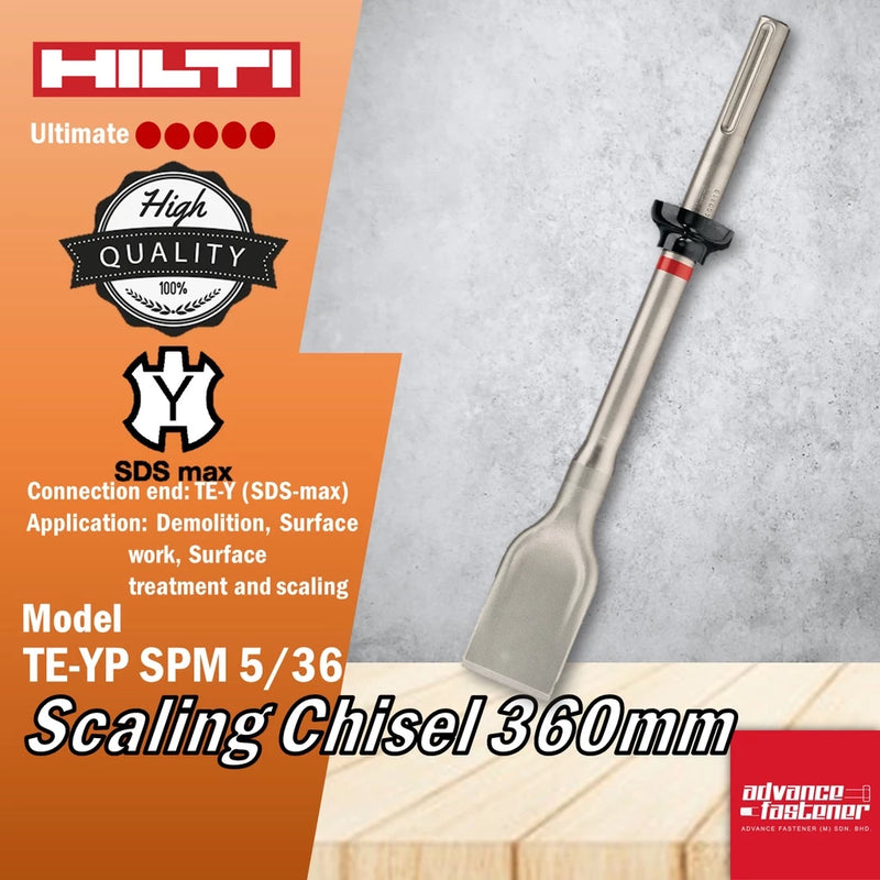 HILTI TE-YP SPM 5/36 Scaling Chisel 360mm [ Connection end: TE-Y ( SDS-max ) ]
