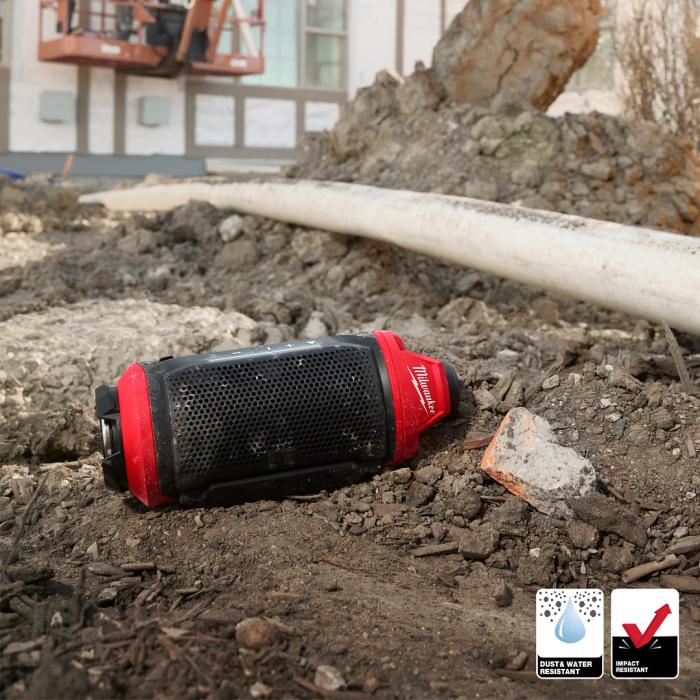 Milwaukee M12 Jobsite Speaker Duo Kit SPEJSG2-0 M12 Jobsite AUDIO LINK Speaker