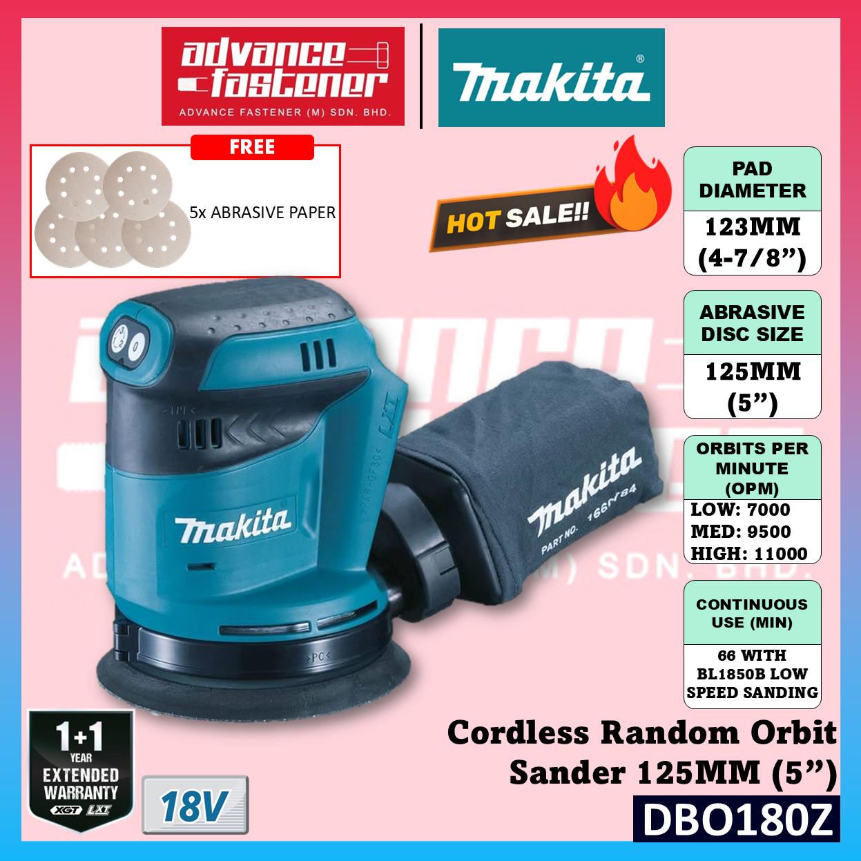 Makita 18V LXT Cordless Combo ( DBO481 Finishing Sander / DBO180 Random Orbit Sander )