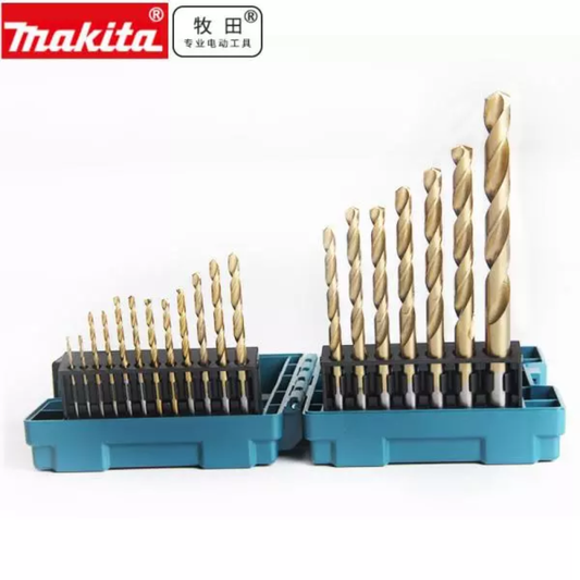 Makita Accessories D-67527 HSS-TiN Metal Drill Bit Set 19pcs ( suitable for Metal )