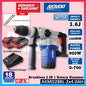 Akaido AKMD28BL 21V Brushless Cordless 2 IN 1 Rotary Hammer 28MM 3.6J