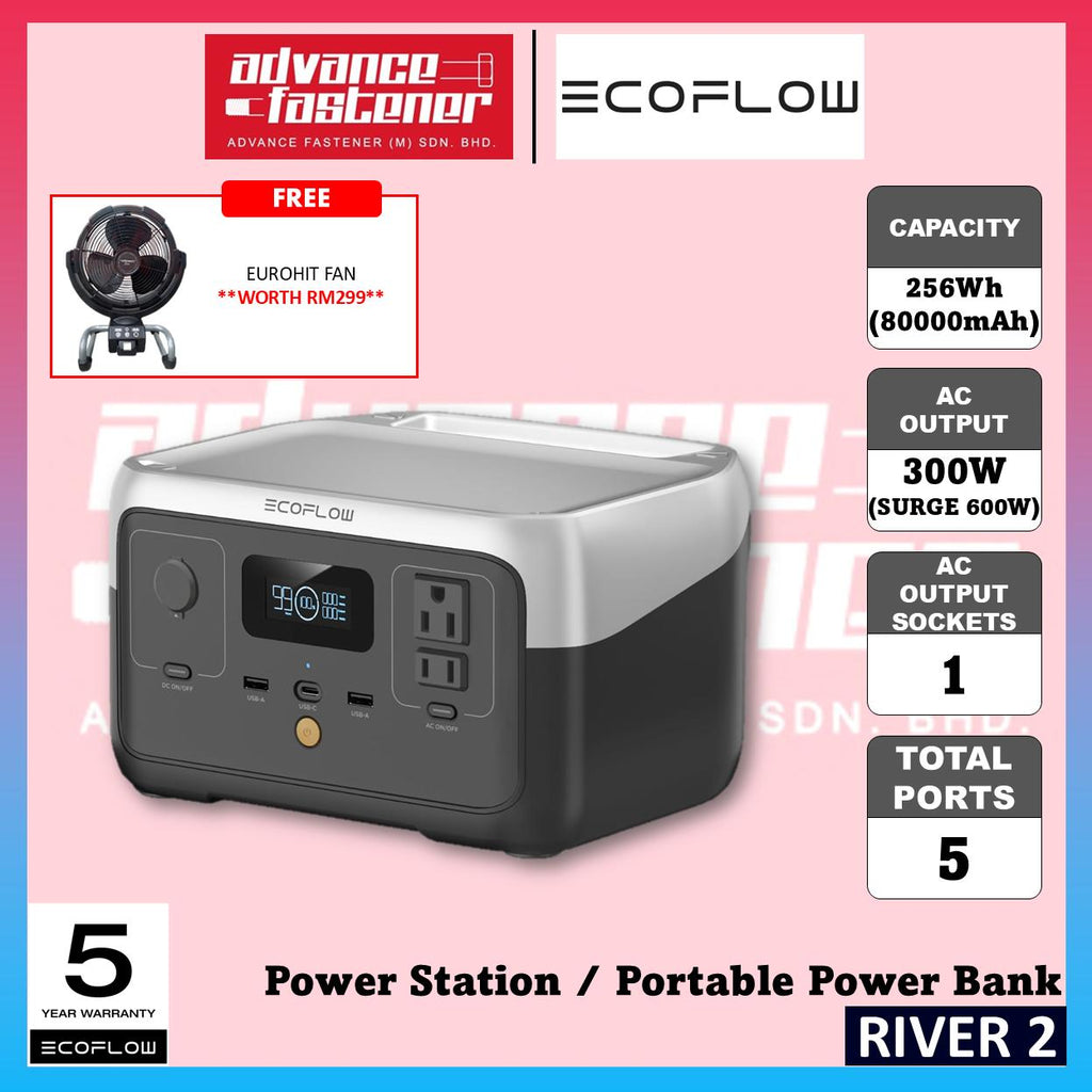 ECOFLOW RIVER 2 / RIVER 2 MAX / RIVER 2 PRO Power Station / Portable Power Bank