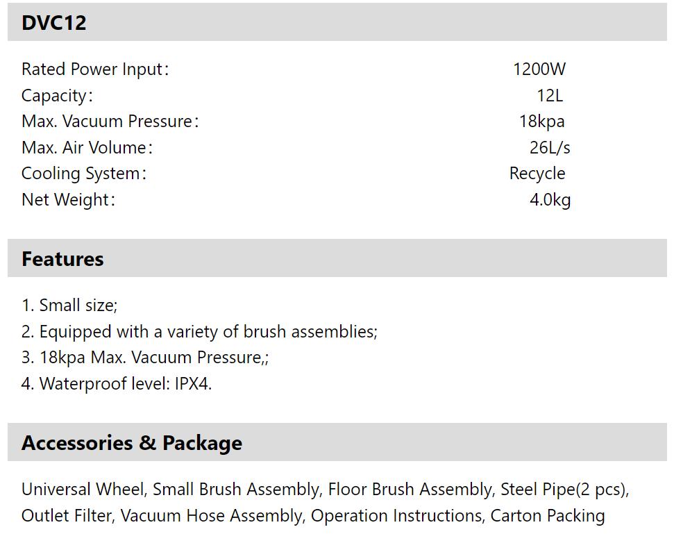 OFFER PWP DONG CHENG DVC12 Corded Vacuum Cleaner 12 Liter 1200W