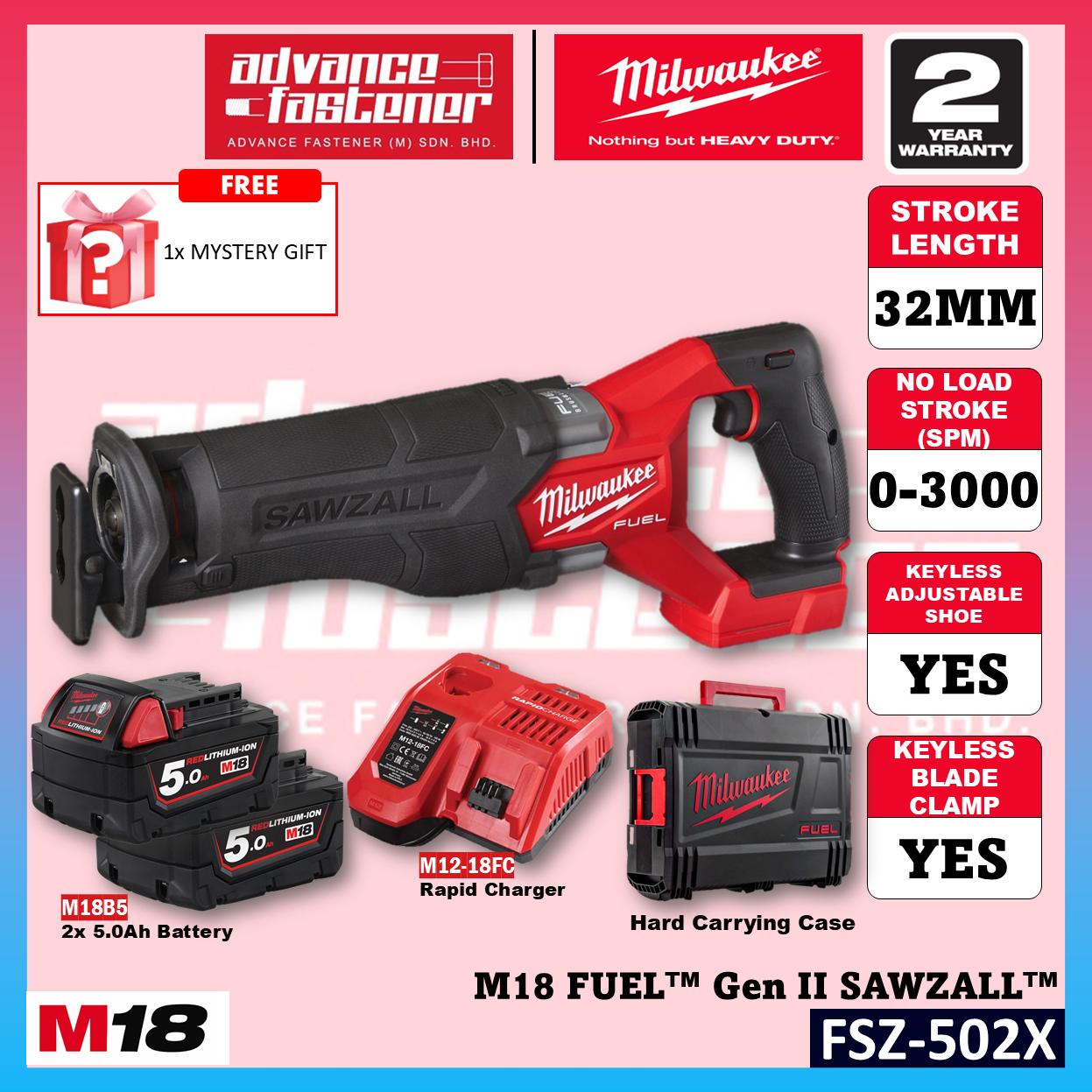 Milwaukee FSZ-502X / FSZ-0X0 M18 FUEL Gen II SAWZALL Reciprocating Saw