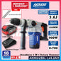 Akaido AKMD28BL 21V Brushless Cordless 2 IN 1 Rotary Hammer 28MM 3.6J