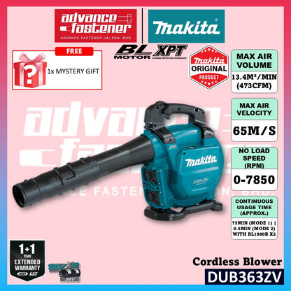 MAKITA DUB363 / DUB363ZV 18Vx2 Cordless Blower