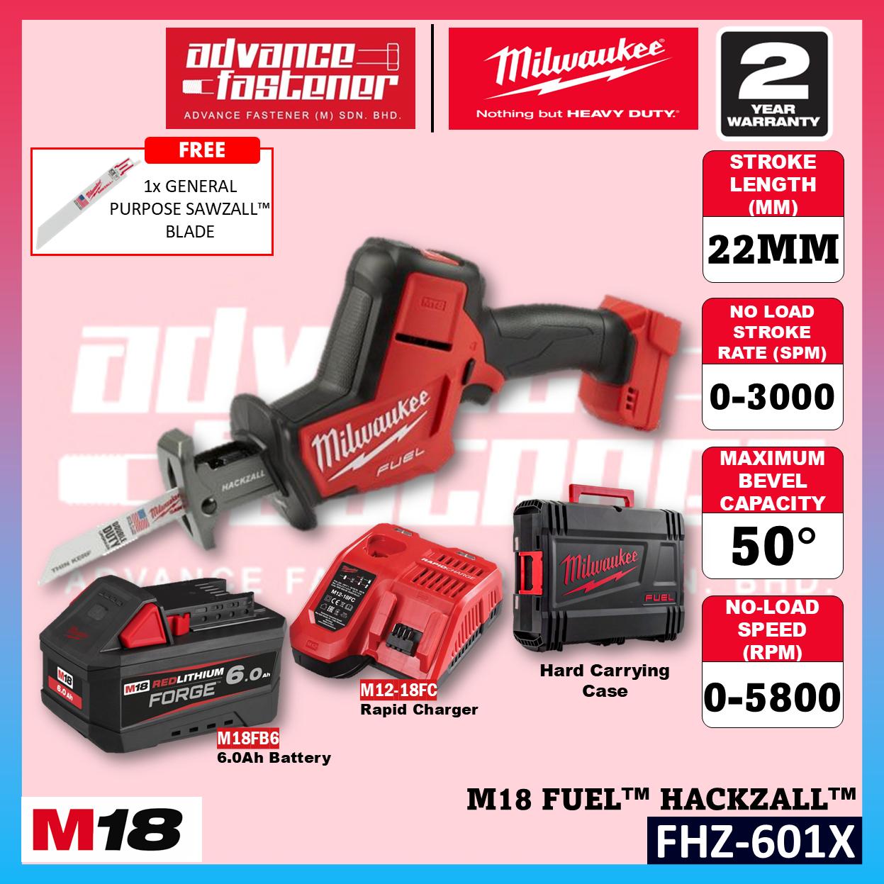 Milwaukee FHZ-501X / FHZ-0 M18 FUEL HACKZALL / Reciprocating Saw