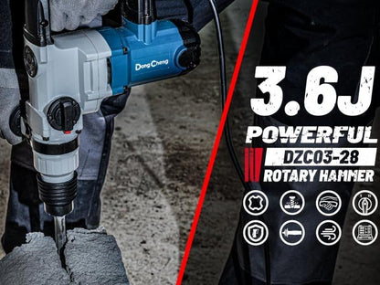 Dong Cheng DZC03-28 Corded Electric Rotary Hammer 28MM